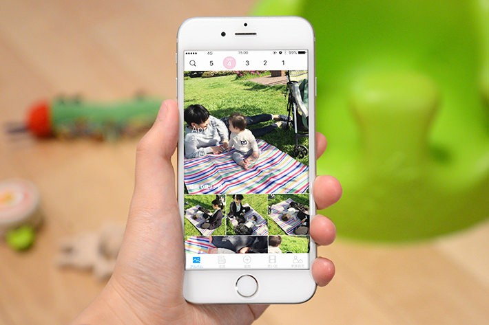 写真・動画を月齢ごとに自動で管理してくれる