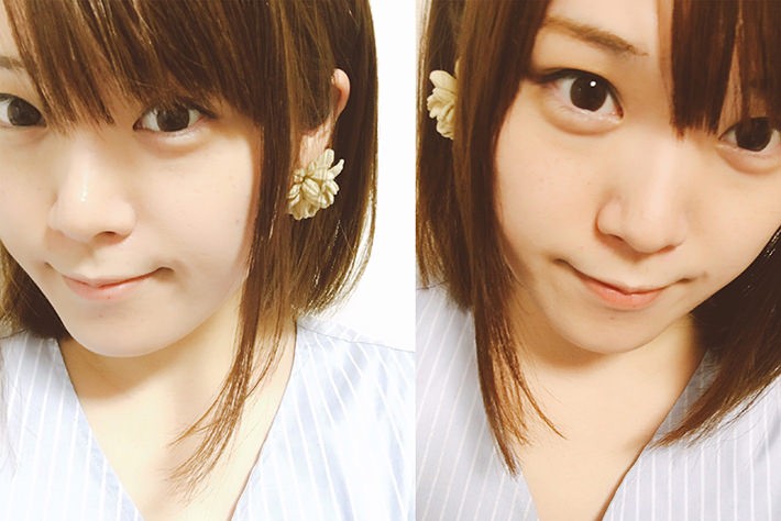 カメラを近づけて顔の輪郭を切る