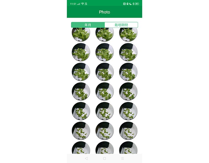 成長過程をスマホのアプリで管理。 搭載のカメラ機能で記録した写真はわが子のアルバムを見るようなうれしさ!?