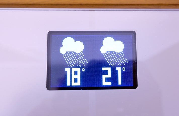 Body+「今日と明日の天気予報」画面