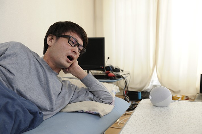 ベッドから出ないモーニングルーティン