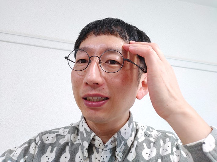 メガネかけた写真