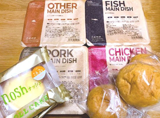 noshで届いた食べ物の画像