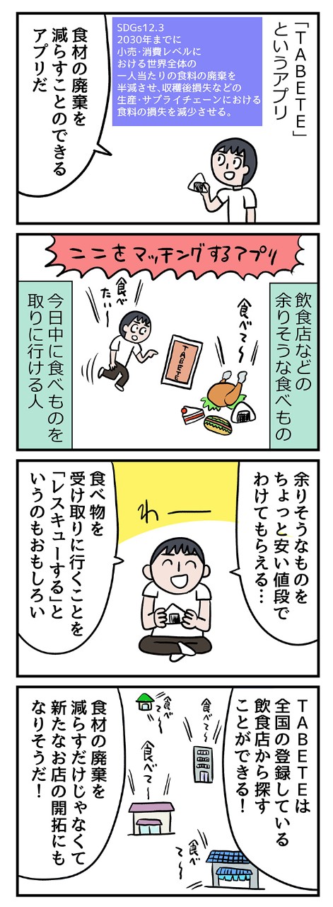 食品ロスの削減に貢献!「TABETE」でおいしいものをレスキュー!