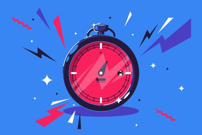 振動アラームで集中力を高める