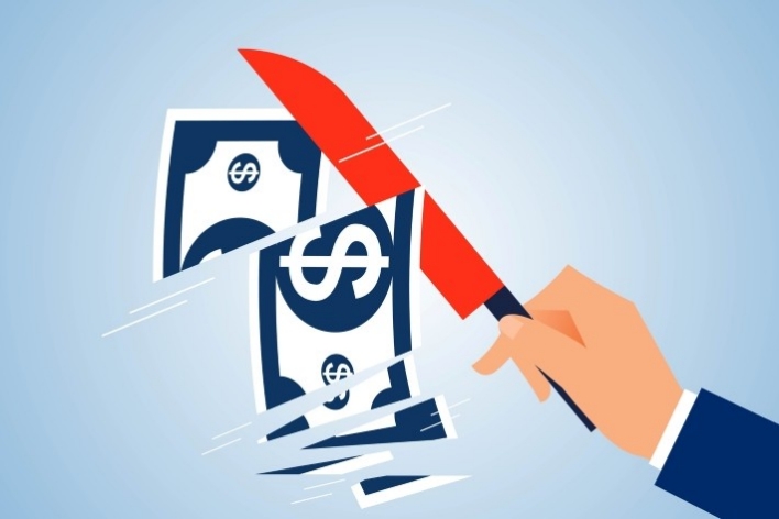 株価の急激な低下