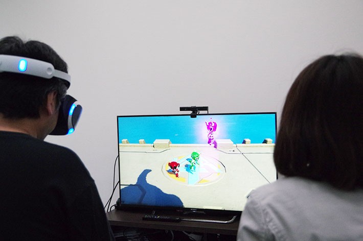 対戦ゲームの様子