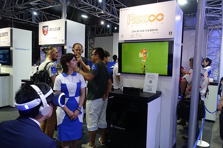 VR関連の展示の様子