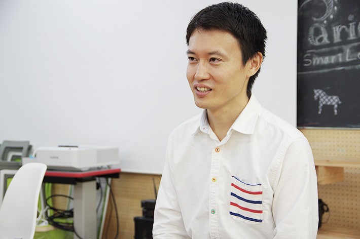 萩原丈博さんインタビューの様子