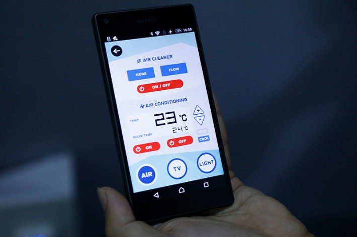エアコンもスマホで、