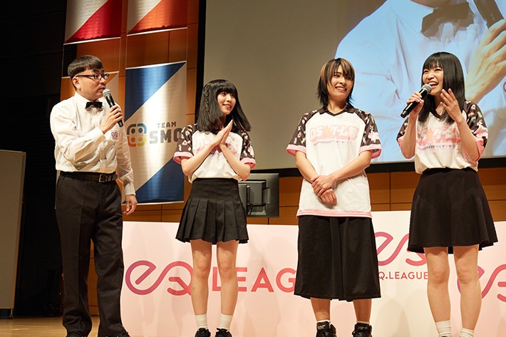 女性タレントならではの華やかさで彩られる「eQリーグ」