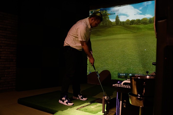 「測定モード」:5打すればパッティングのクセがわかる