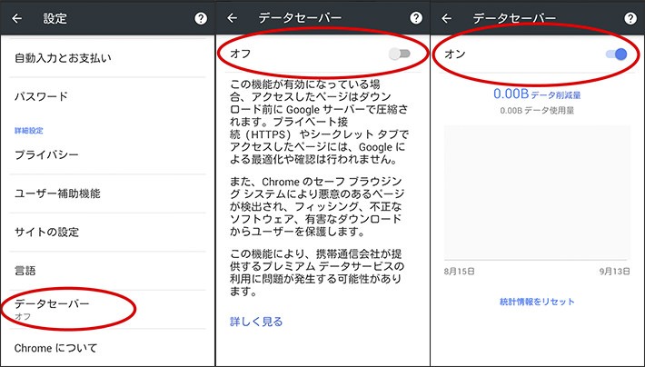 845910170 ブラウザのデータ圧縮機能を使う