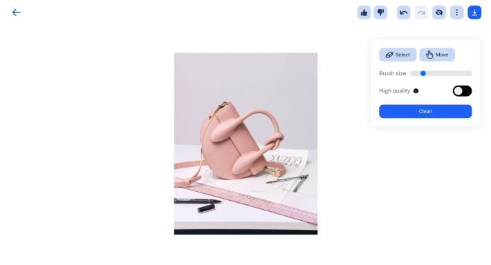 Cleanをクリック