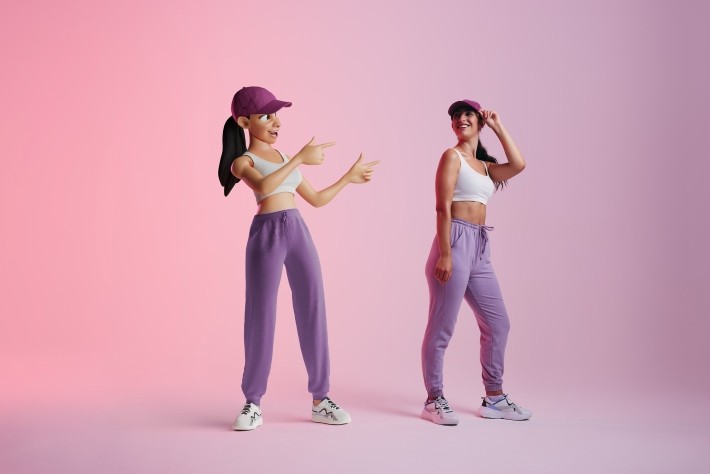 作成したアバターに動きをつける